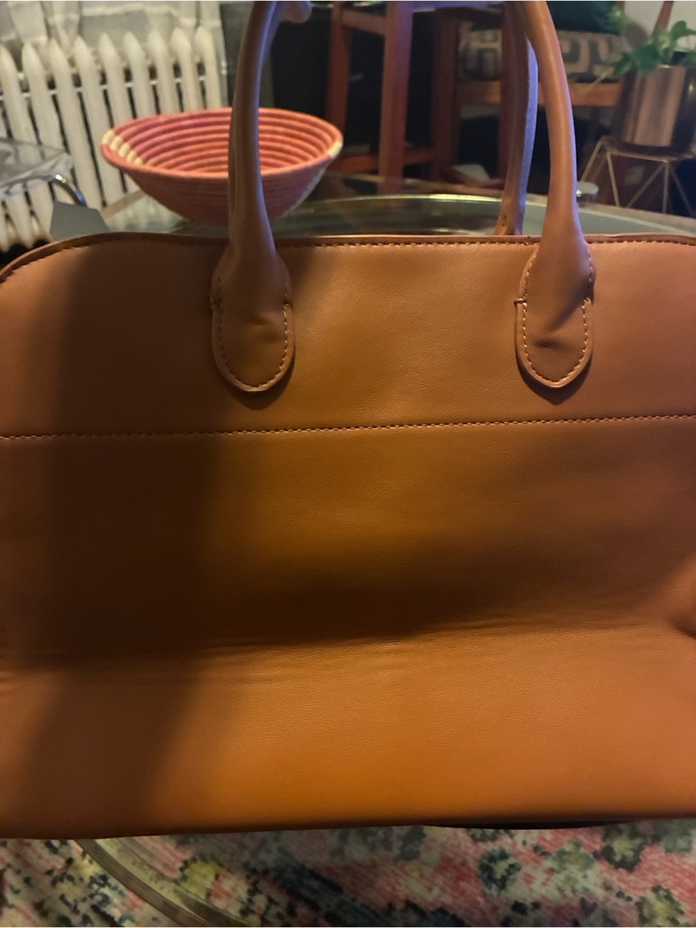 Non authentic Row Margaux 15. Classic Structured Women’s Tote Bag in Tan